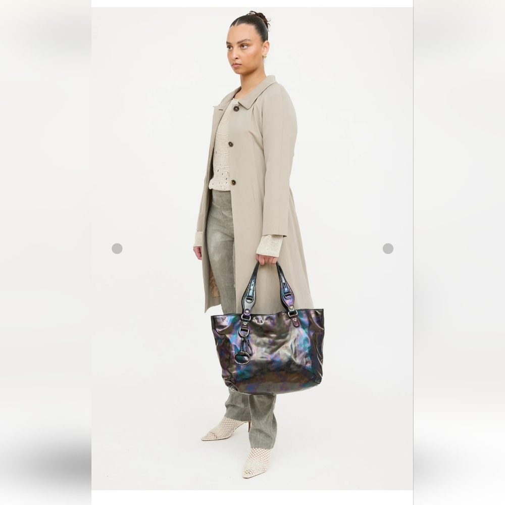 Gucci Iridescent Patent Leather Icon Bit Tote